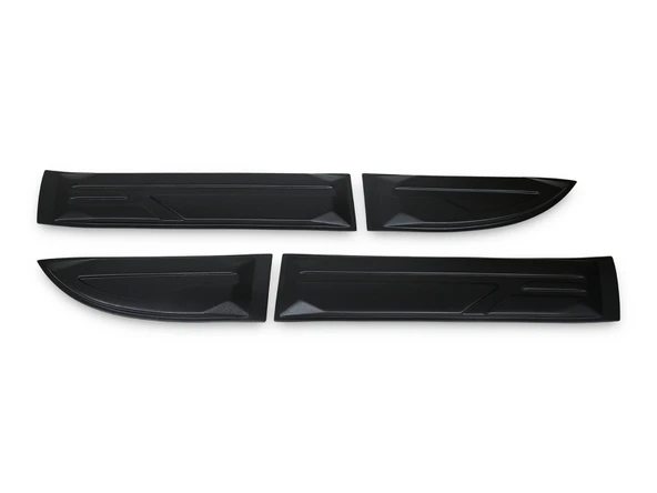 MITSUBISHI L200 2007 Set 4 Parça Kapı Kaplama Siyah Mat Asa Kum Desen Standart ürün görseli 1