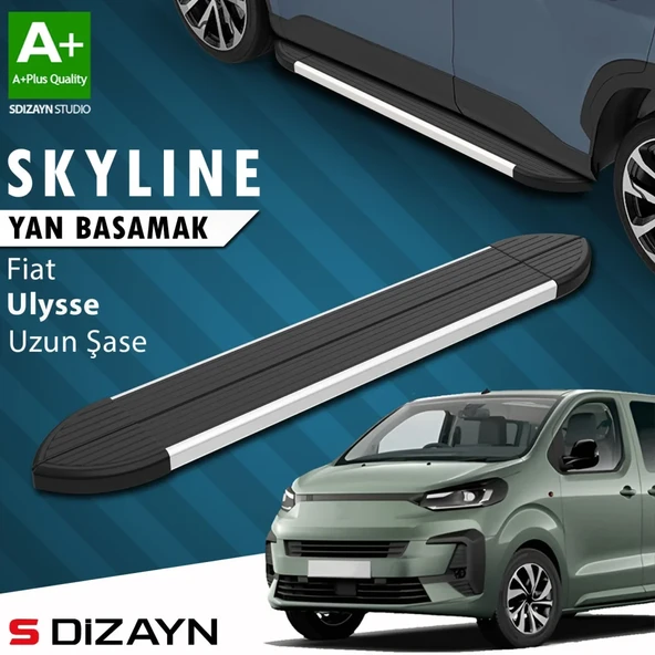 S-Dizayn Fiat Ulysse Skyline Aluminyum Yan Basamak 243 Cm 2022 Üzeri A+ Kalite ürün görseli 1
