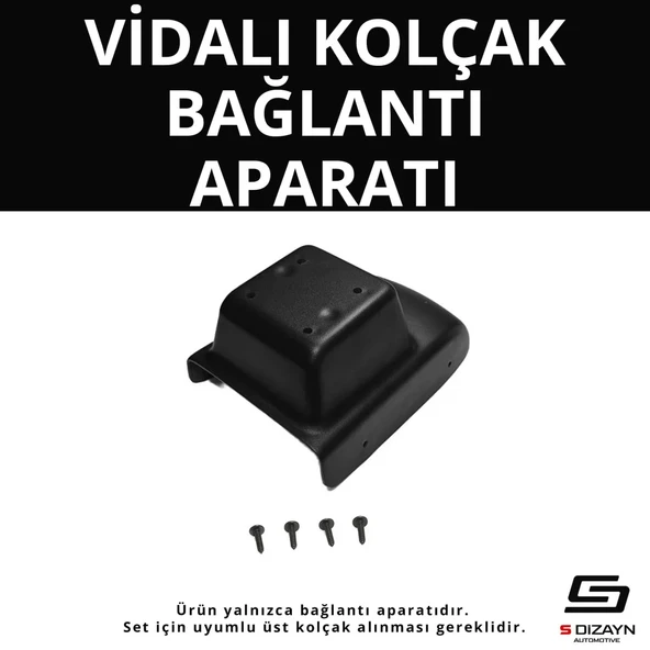 S-Dizayn Dacia Duster 2 ABS Vidalı Kol Dayama Kolçak Alt Adaptör 2018-2023 A+Kalite ürün görseli 1