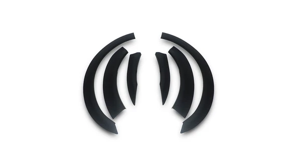 FORD TRANSIT 2002 Set 6 Parça Çamurluk Kaplama Siyah Mat Asa Kum Desen Kısa Şase ürün görseli 1