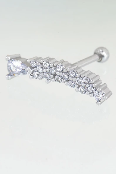 Sortie Aksesuar Lavanta Figürlü Zirkon Taşlı Tragus Küpe Piercing 007 ürün görseli 1