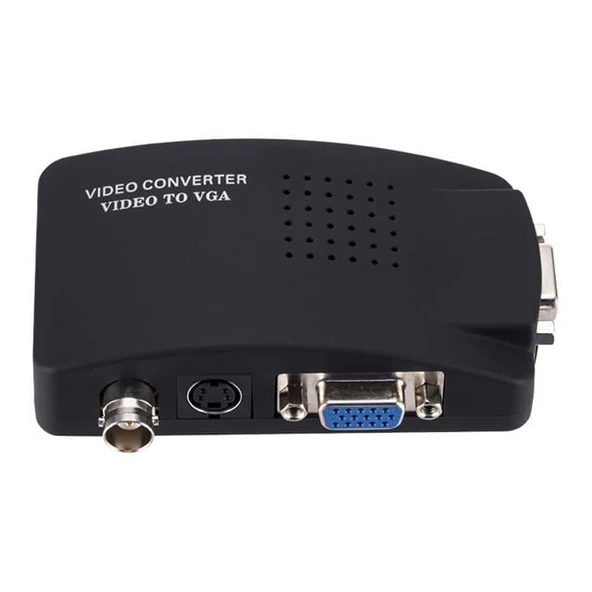 Powermaster PM-983 BNC S-Video VGA'dan VGA'ya Görüntü Dönüştürücü 1080P Destekli ürün görseli 1