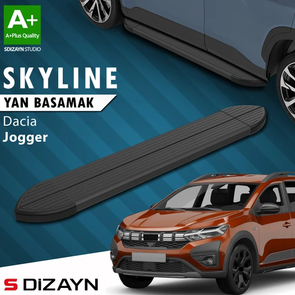S-Dizayn Dacia Jogger Skyline Siyah Yan Basamak 213 Cm 2022 Üzeri A+ Kalite ürün görseli 1