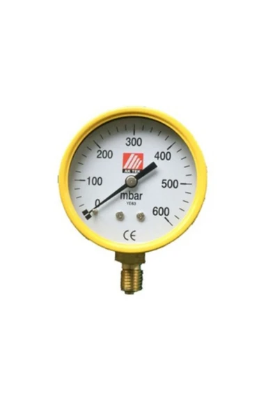 Manometre Doğalgaz 0-600 Mbar Düşük Basınç ürün görseli 1