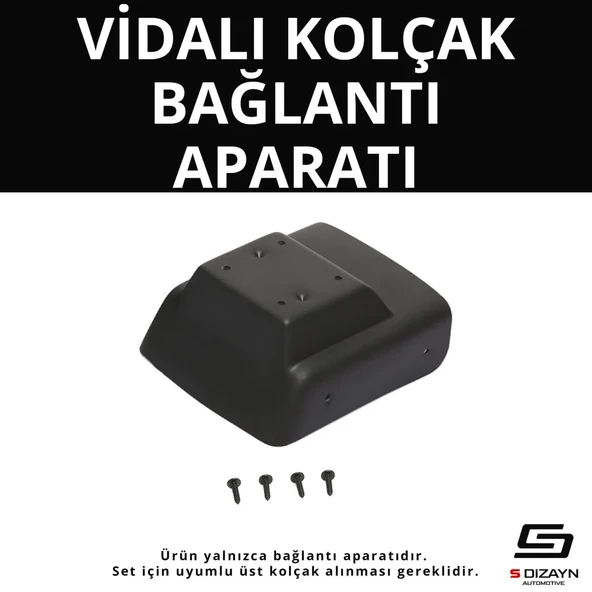 S-Dizayn Opel Astra H ABS Vidalı Kol Dayama Kolçak Alt Adaptör 2004-2009 A+Kalite ürün görseli 1