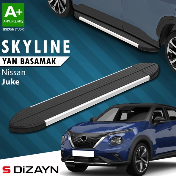 S-Dizayn Nissan Juke 2 Skyline Aluminyum Yan Basamak 173 Cm 2019 Üzeri A+ Kalite ürün görseli 1