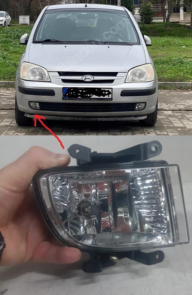 ORJİNAL Markadır Hyundai GETZ 2003-2006 Ön Sis Lambası Sağ yolcu tarafı orjinal parça ve ampul içinde dahildir 92202-1C000 ürün görseli 1