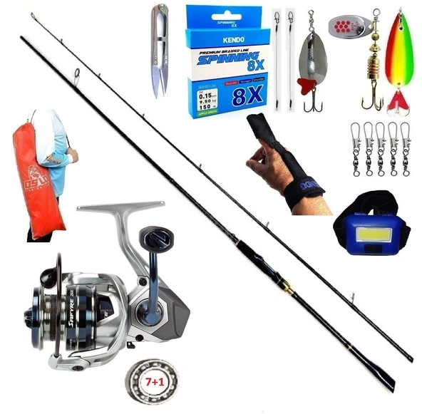 Okuma Safyre 4000 244cm 6-32gr Oslo Zen Pro Turna Spin Olta Takımı Seti ürün görseli 1