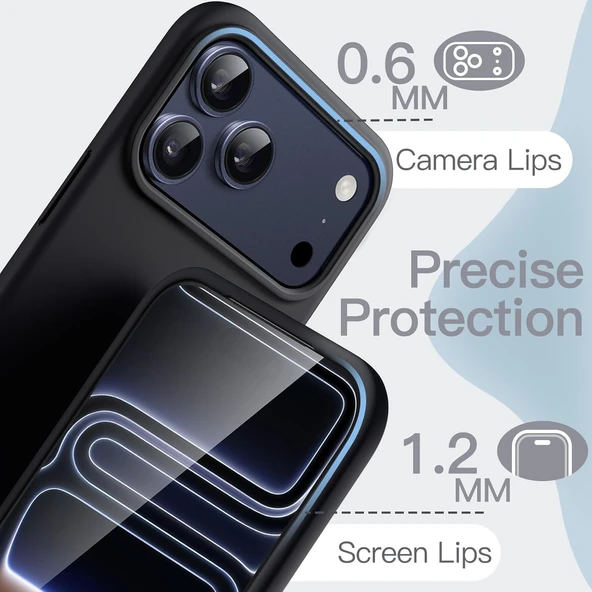 Abatech iPhone 17 Pro Siyah Lansman Kılıf - Resim 4