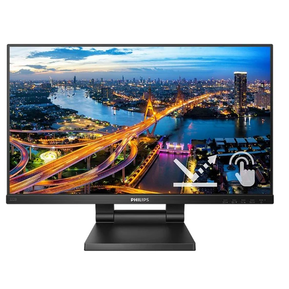 PHILIPS 222B1TC  Dokunmatik 4ms 75Hz 1920x1080 21.5" FullHD HDMI Multimedya Vesa Monitör ürün görseli 1