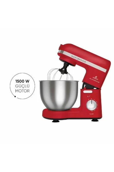Mastermaid Chef Stand Mikser Red 1500W 5 Lt ürün görseli 1