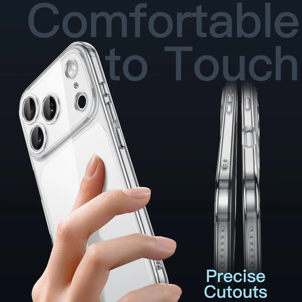 Abatech iPhone 17 Pro Şeffaf Telefon Kılıfı - Resim 4