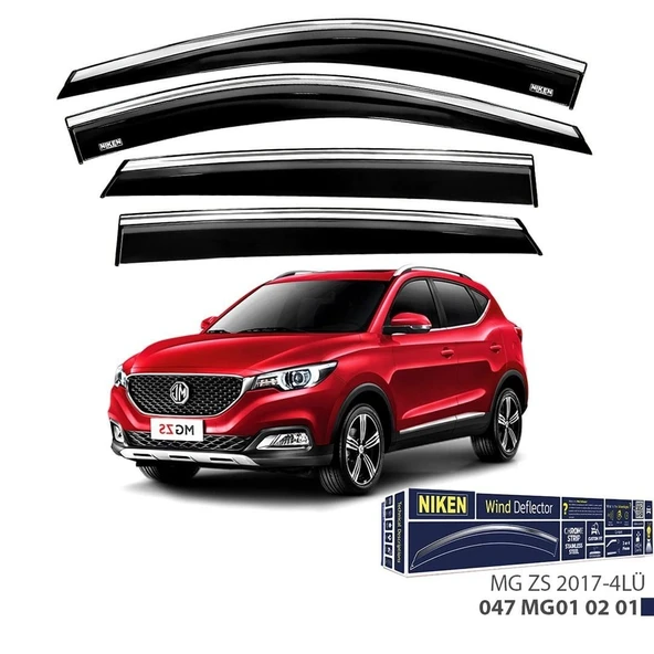 Niken Mg ZS Cam Rüzgarlığı Kromlu 4'Lü 2017+ Sonrası ürün görseli 1