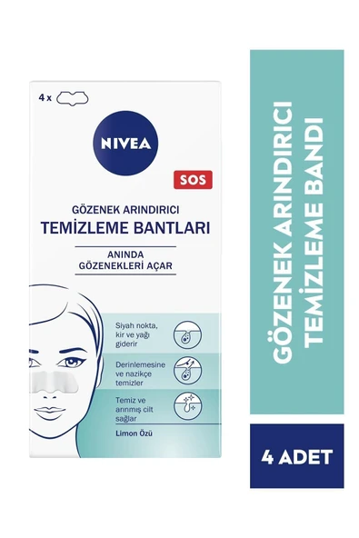 Nivea Gözenek Arındırıcı Temizleme Bantları 4'lü ürün görseli 1