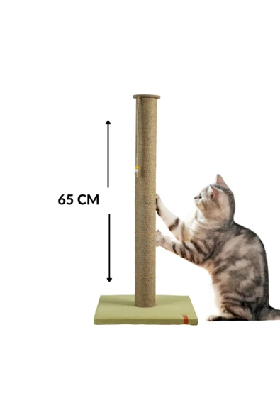 PUGALO 65 Cm Büyük Kedi Tırmalam Tahtası Catnipli Uzun Tırmalama Tahtası Fıstık Yeşili ürün görseli 1