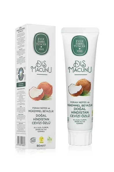 Eyüp Sabri Tuncer Doğal Hindistan Cevizi Özlü Diş Macunu 90 ml ürün görseli 1