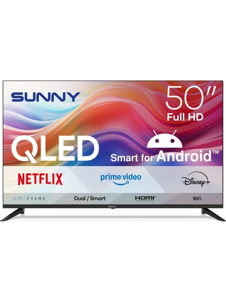 Sunny SN50QFPRL-A14S Full HD 50" 127 Ekran Uydu Alıcılı Google Smart QLED TV ürün görseli 1