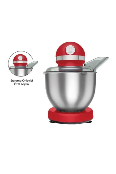 Mastermaid Chef Stand Mikser Red 1500W 5 Lt - Resim 3