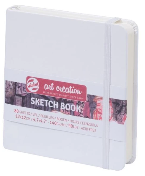 Art creation Sketch Book Eskiz Bloğu 12x12 140gr 80 Yaprak BEYAZ ürün görseli 1