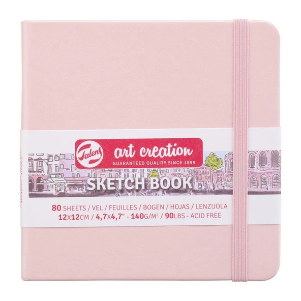 Art creation Sketch Book Eskiz Bloğu 12x12 140gr 80 Yaprak PEMBE ürün görseli 1