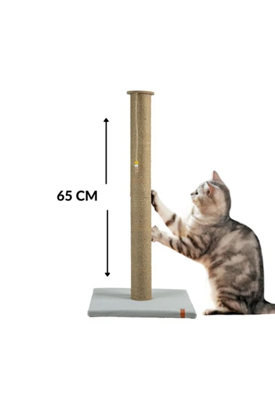 PUGALO 65 Cm Büyük Kedi Tırmalam Tahtası Catnipli Uzun Tırmalama Tahtası Gri ürün görseli 1