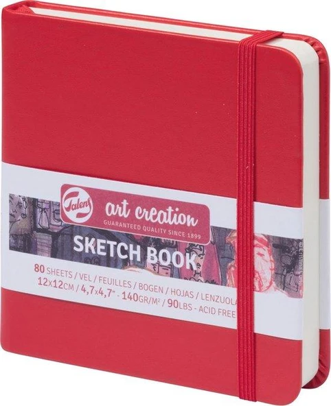 Art creation Sketch Book Eskiz Bloğu 12x12 140gr 80 Yaprak KIRMIZI ürün görseli 1