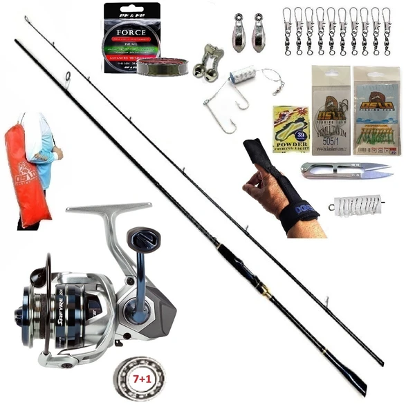 Okuma Safyre 4000 244cm 6-32gr Oslo Zen Pro Kıyı Spin Olta Takımı Seti ürün görseli 1