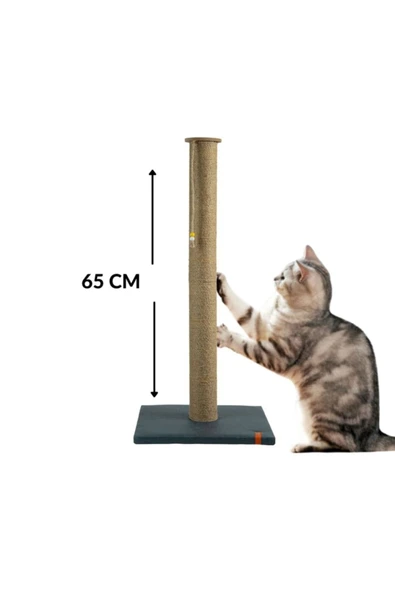 PUGALO 65 Cm Büyük Kedi Tırmalam Tahtası Catnipli Uzun Tırmalama Tahtası Lacivert ürün görseli 1