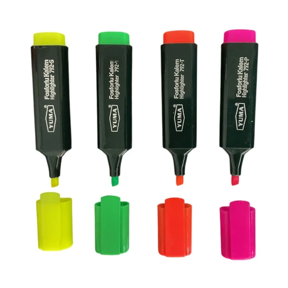 Fosforlu Blisterli Kalem 4 Lü Ym-792-4 - Resim 5