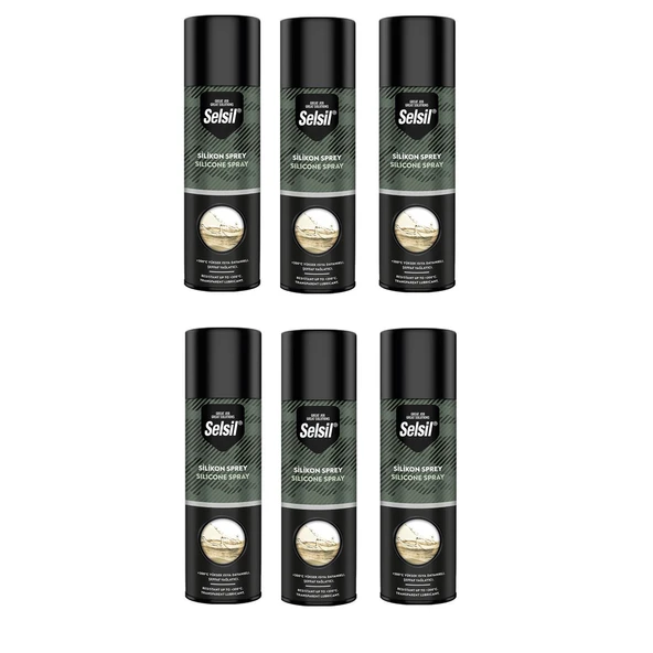 SELSİL SİLİKON SPREY 500 ML 6 ADET ürün görseli 1