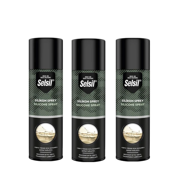 SELSİL SİLİKON SPREY 500 ML 3 AD ürün görseli 1