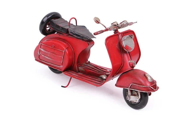 Dekoratif Metal Scooter Vintage Dekoratif Ev Ofis Hediyelik ürün görseli 1