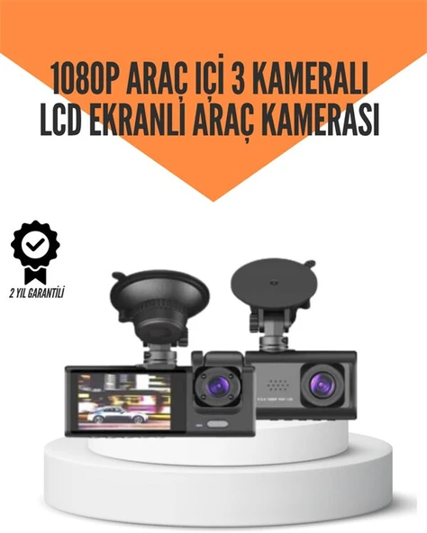 TA-01 LCD Ekranlı Gece Görüşlü Araç Kamerası ürün görseli 1