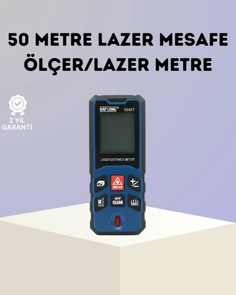 Lazer Metre 50 MT Hassas ve Hızlı Ölçüm Özellikli ürün görseli 1