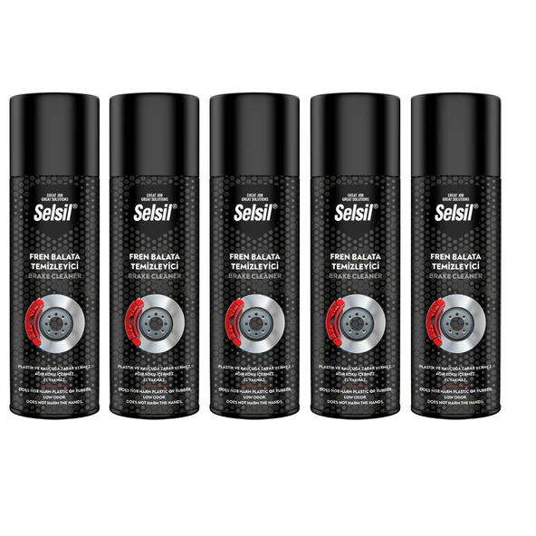 SELSİL FREN BALATA TEMİZLEME SPREYİ 500 ML  5 adet Toz ve Yağ Giderici, Leke Bırakmayan Formül, 500 ml, Tüm Araçlarla Uyumlu ürün görseli 1