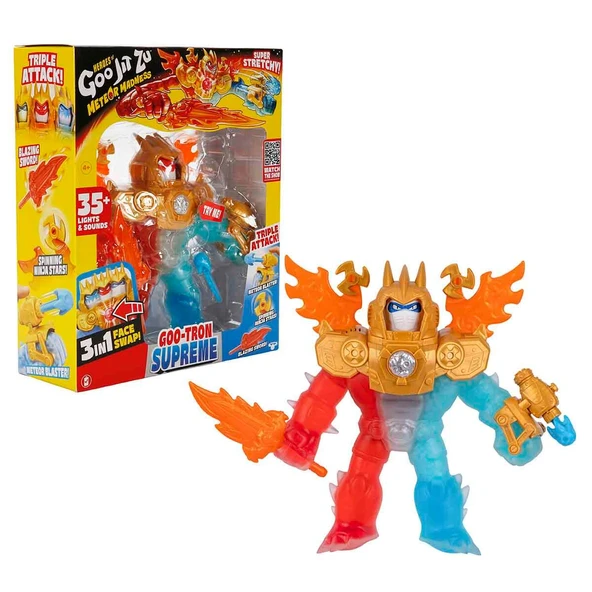 Goojitzu Meteor Sesli ve Işıklı 3in1 Madness Goo-Tron Supreme Figürü GJT64000 ürün görseli 1