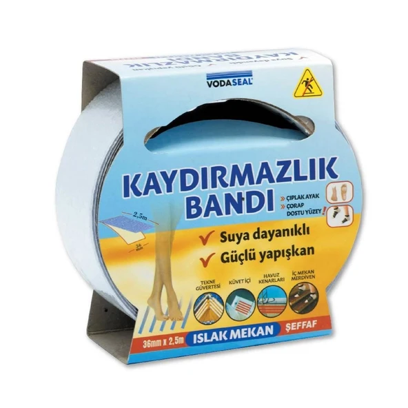 Vodaseal Islak Mekan Kaydırmazlık Bandı 36 mm 2,5 Metre ürün görseli 1