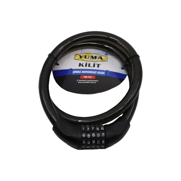 Motorbisiklet Kilidi Şifreli 20x120 Cm Ym-747 ürün görseli 1