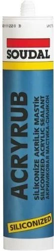 Soudal Acryrub Silikonize Mastik 310 ml Antrasit ürün görseli 1