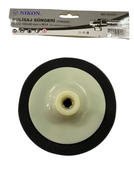 Nikon 15050SY Polisaj Süngeri 150 mm Siyah Yumuşak ürün görseli 1
