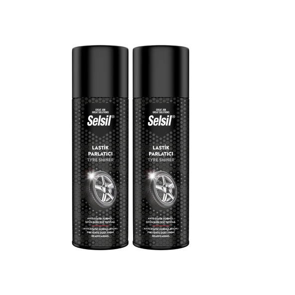 SELSİL LASTİK PARLATICI SPREY 500 ML 2 ADET ürün görseli 1