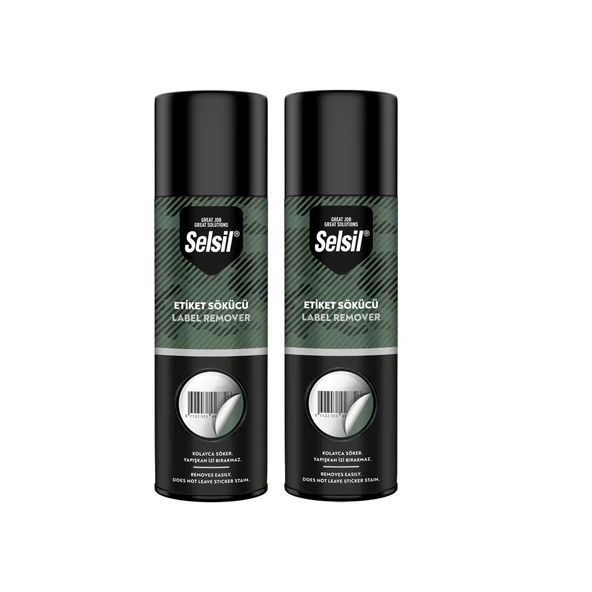 SELSİL ETİKET VE BARKOD SÖKÜCÜ SPREY 200 ML 2 ADET ürün görseli 1