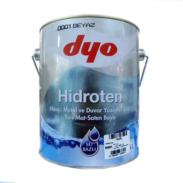 Dyo Hidroten Yarı Mat Sentetik Metal Ahşap Boyası 2,5 Litre ürün görseli 1