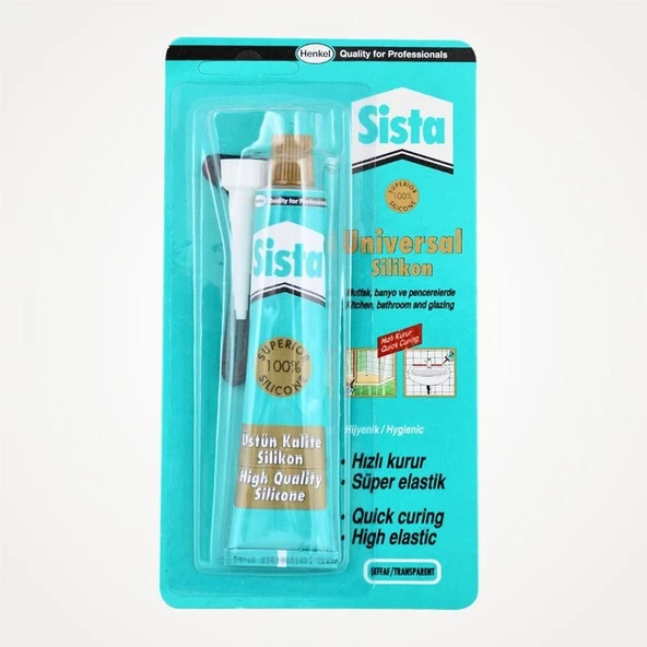 Sista Üniversal Silikon Tüp 50 Gr Şeffaf ürün görseli 1