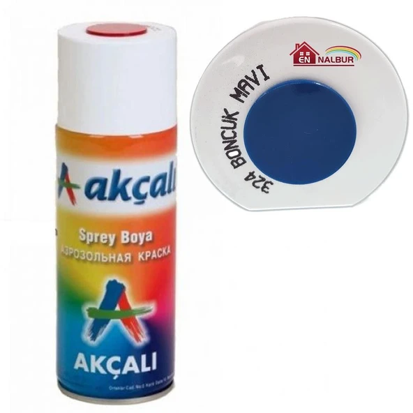 Akçalı Sprey Boya 400 ml 324 Boncuk Mavi ürün görseli 1