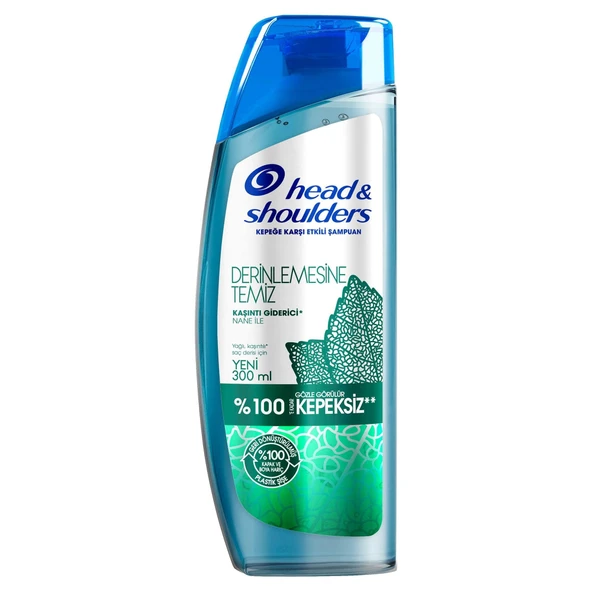 Head&Shoulders Derinlemesine Temiz Şampuan Kaşıntı Giderici Nane 300 ml ürün görseli 1