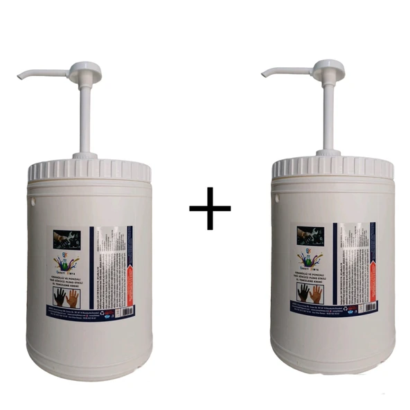 Endüstriyel Kumlu Talaşlı El Temizleme Sabunu  ( KREMİ ) 4 KG + 4 KG ürün görseli 1
