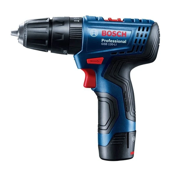 BOSCH GSB 120-LI Profesyonel 12 Volt 2,0 Ah Çift Akülü Darbeli Delme Vidalama ürün görseli 1