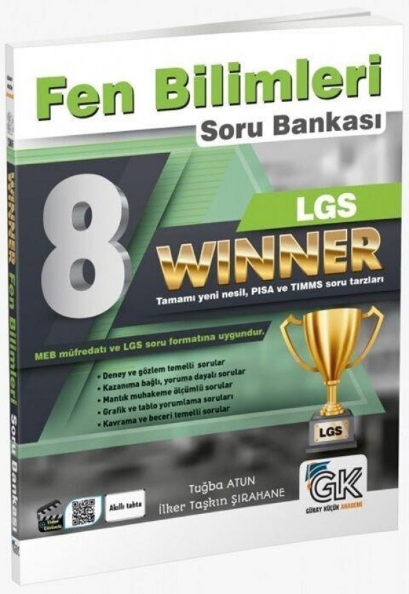 8. Sınıf LGS Fen Bilimleri Winner Soru Bankası Gür Yayınları ürün görseli 1
