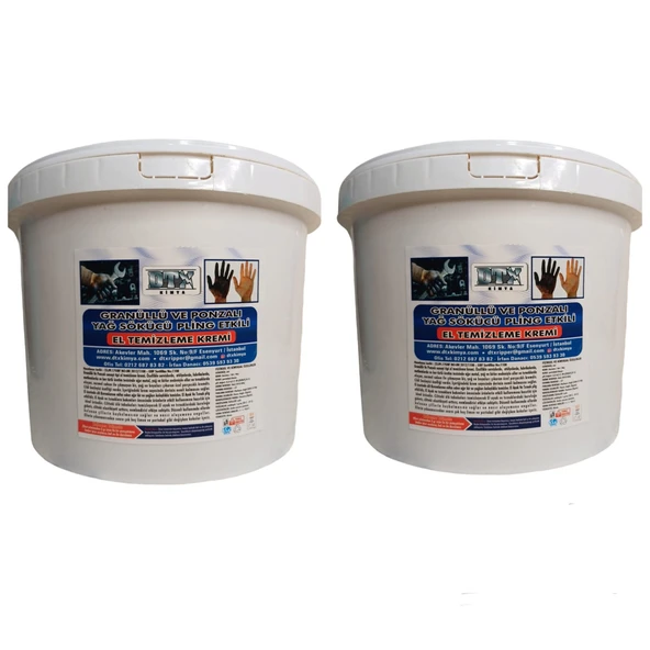 Endüstriyel Kumlu Talaşlı El Temizleme Sabunu  ( KREMİ ) 8 KG + 8 KG ürün görseli 1